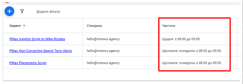 Увімкніть автоматичне виконання у необхідний період часу – щодня, щотижня, по запиту